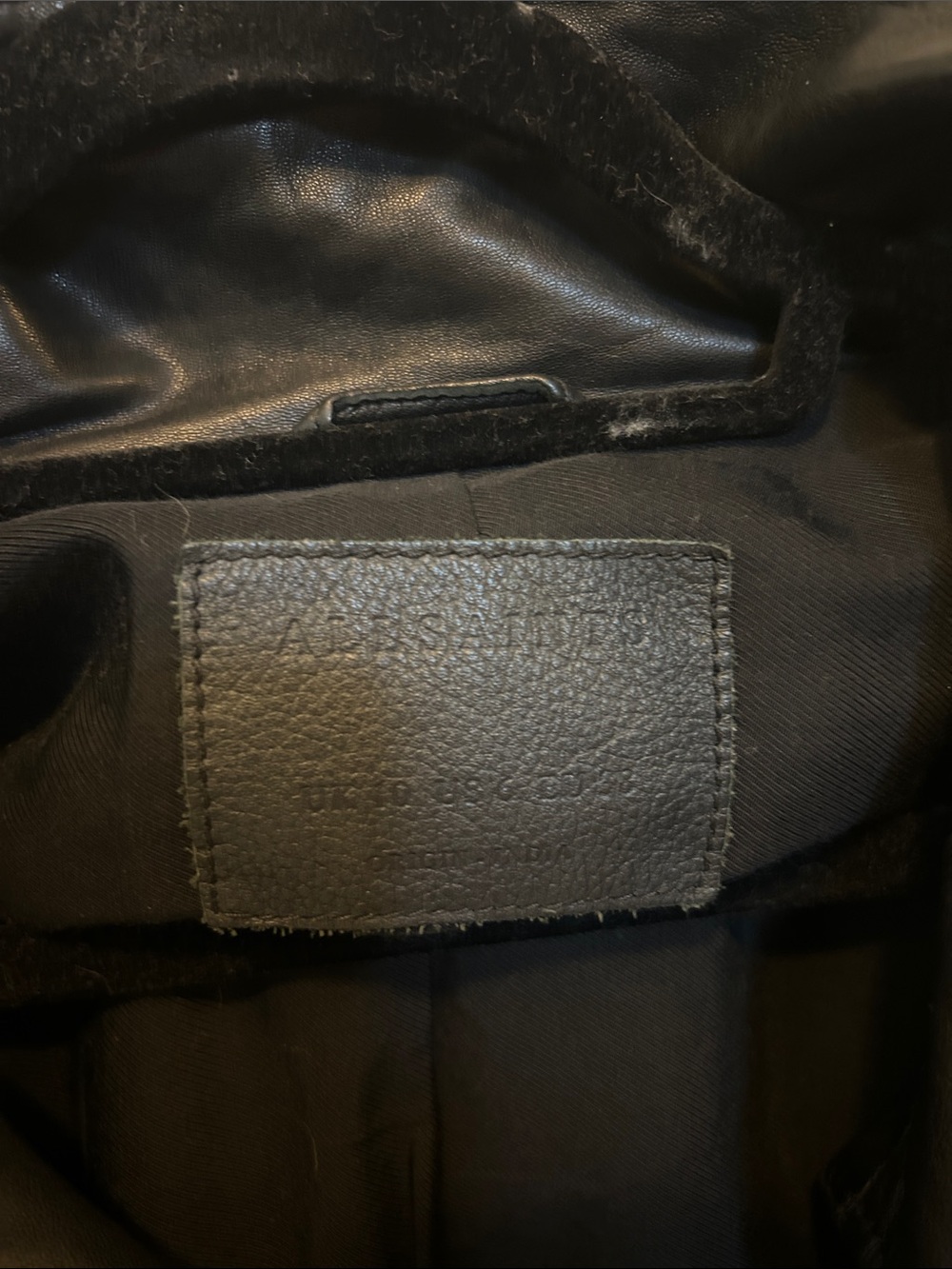 All Saints Black Leather Asymmetrical Moto Jacket - Picture 2 of 9